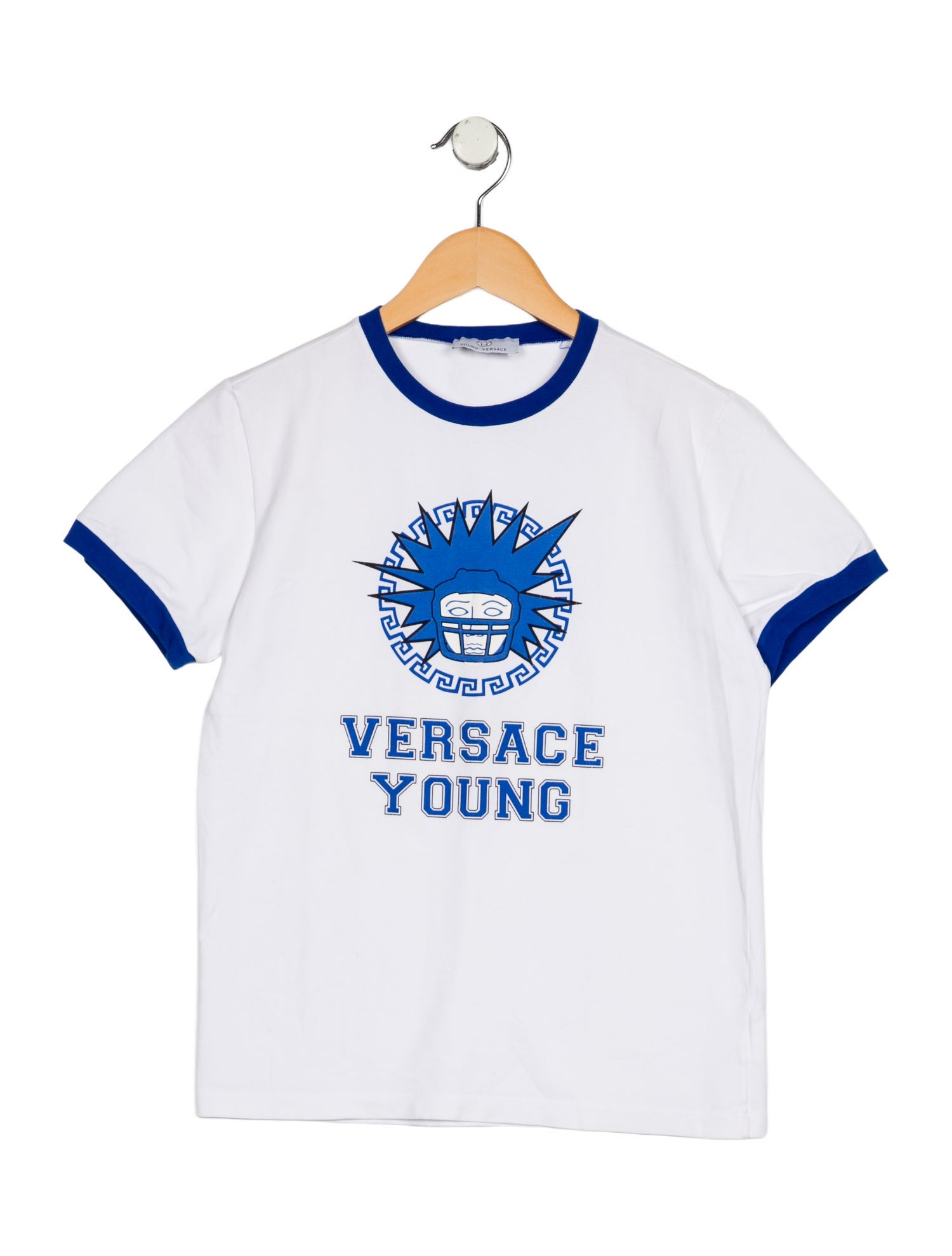 Young Versace Boys' Graphic Short Sleeve Shirt