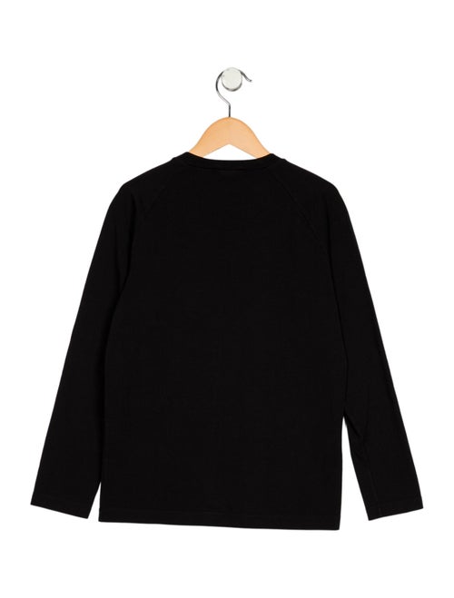 Young Versace Girls' Graphic Long Sleeve T-shirt