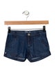 Young Versace Girls' Chambray Embellished Shorts