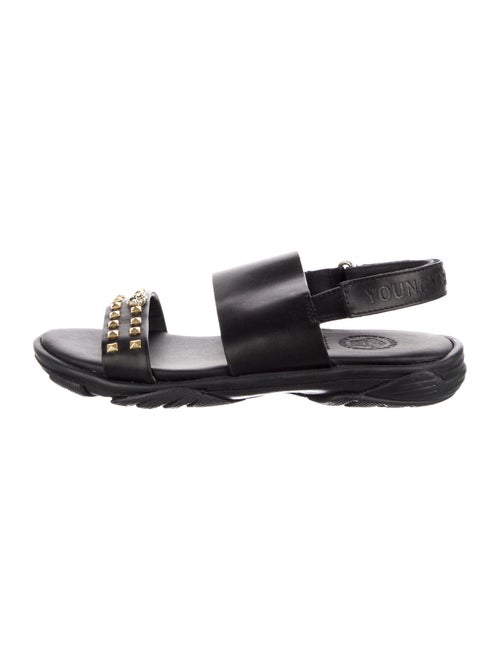 Young Versace Girls' Leather Strap Sandals