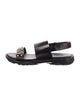 Young Versace Girls' Leather Strap Sandals
