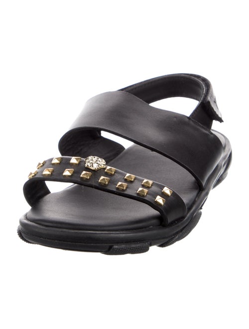 Young Versace Girls' Leather Strap Sandals