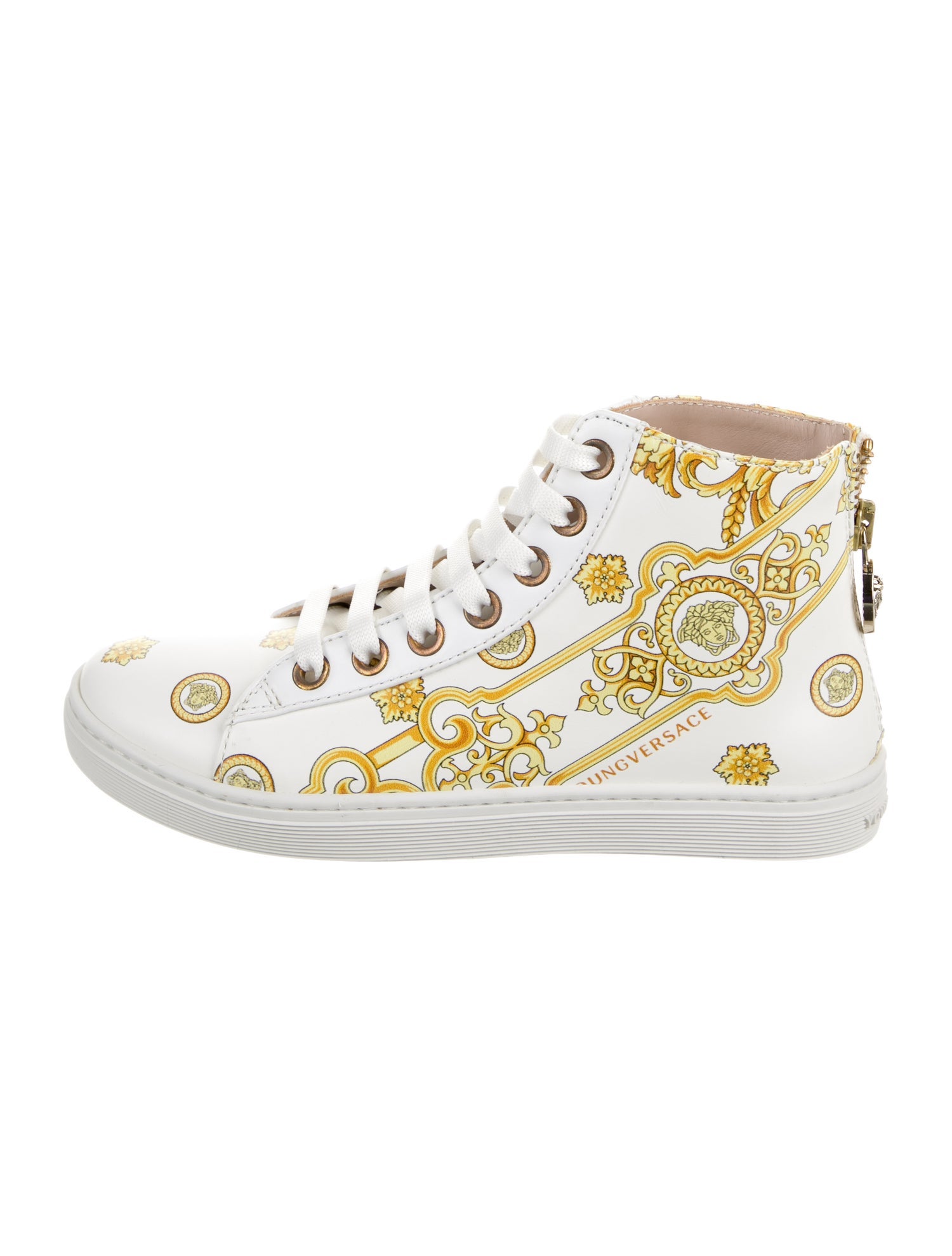 Young Versace Girls' High Top Sneakers w/Tags