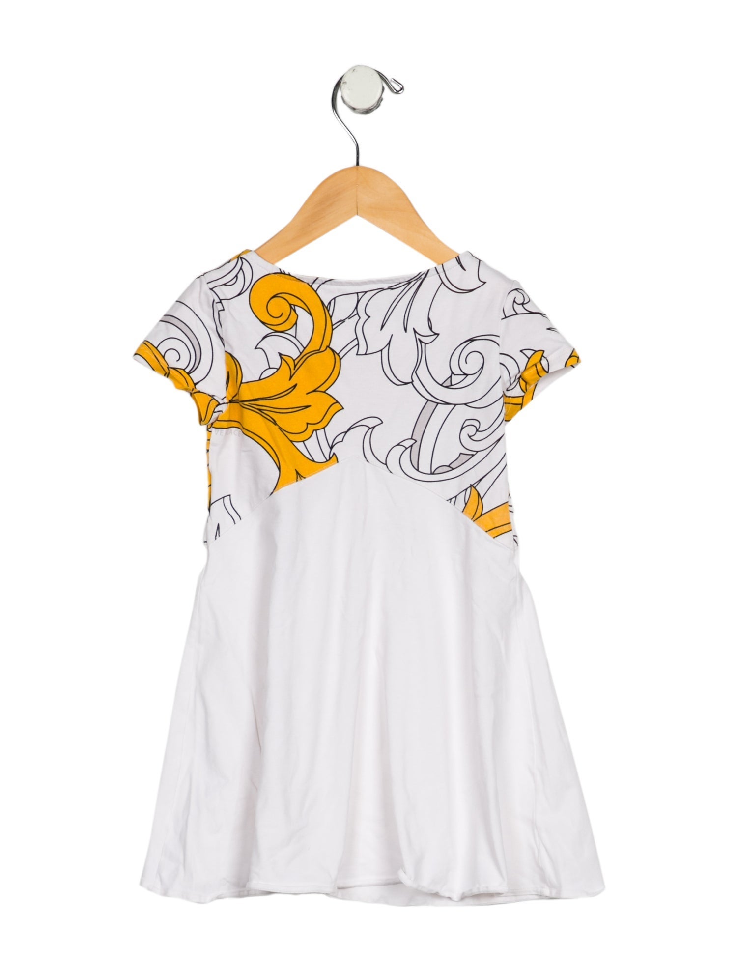 Young Versace Toddler Girls' Short Sleeve Dress