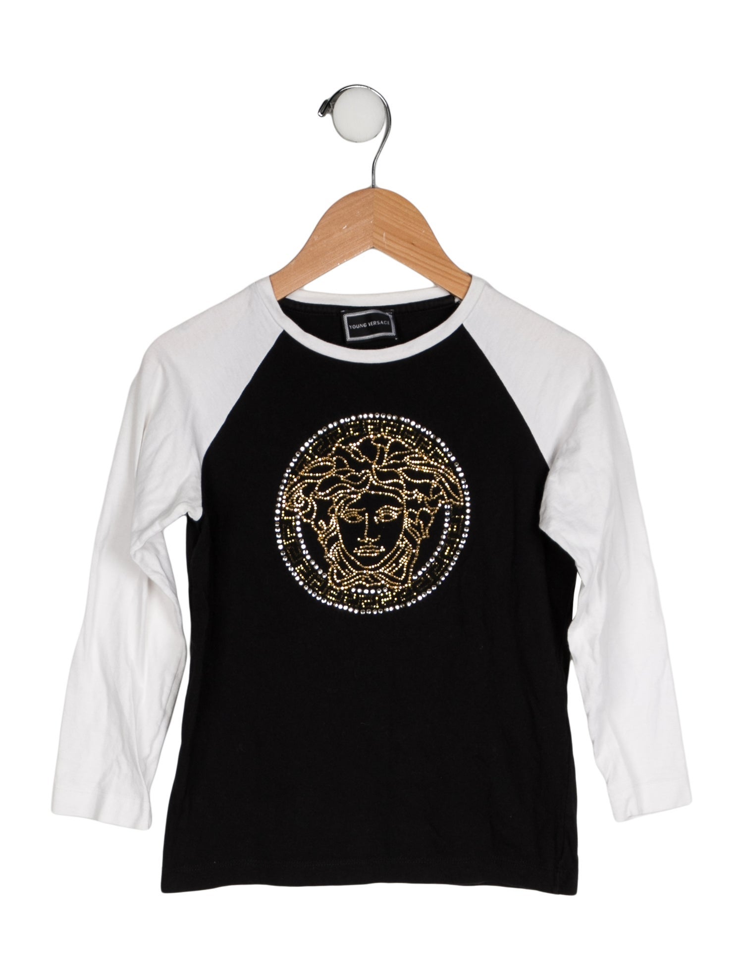 Young Versace Crystal Embellished T-shirt