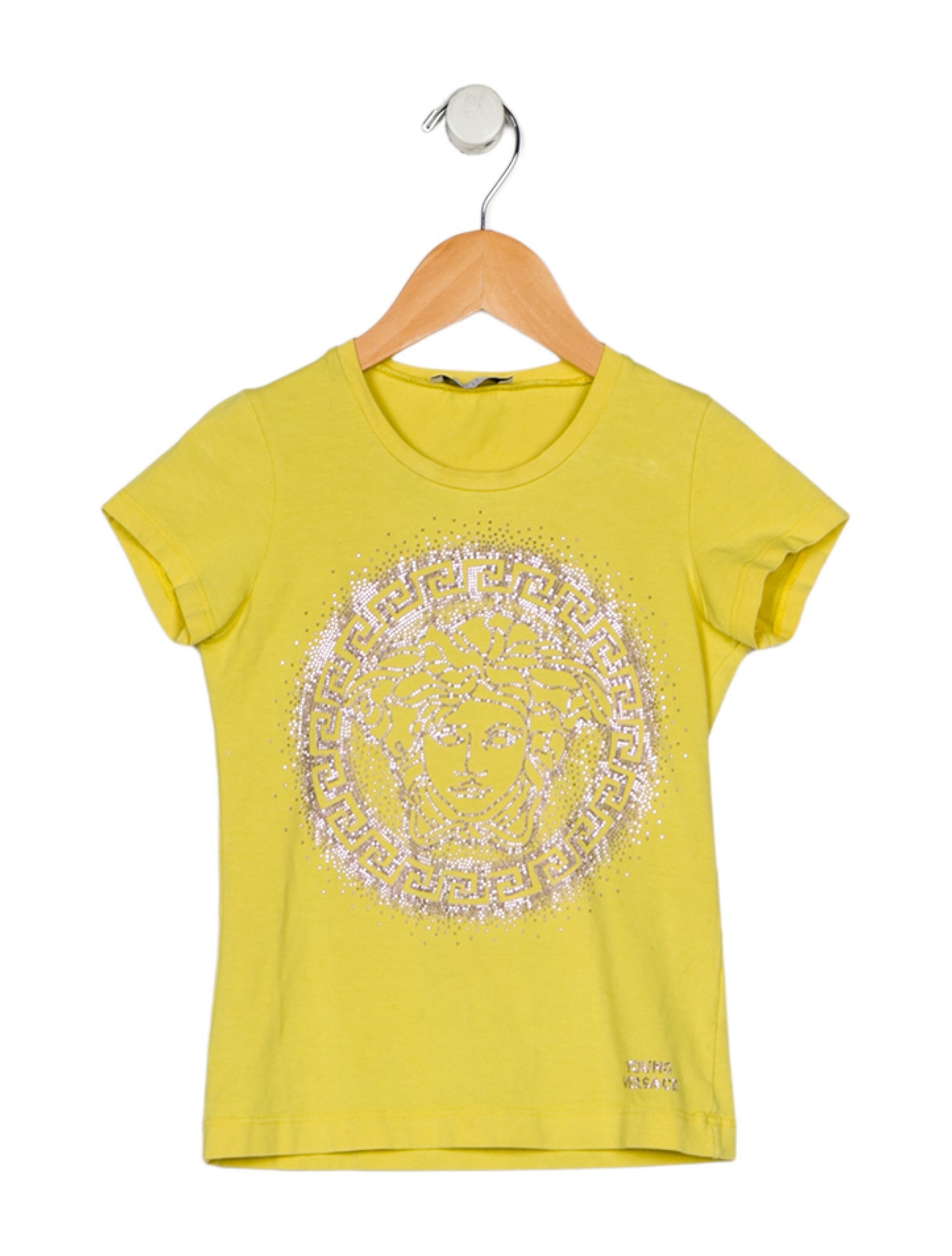 Young Versace Toddler Girls Crystal Embellished T-Shirt