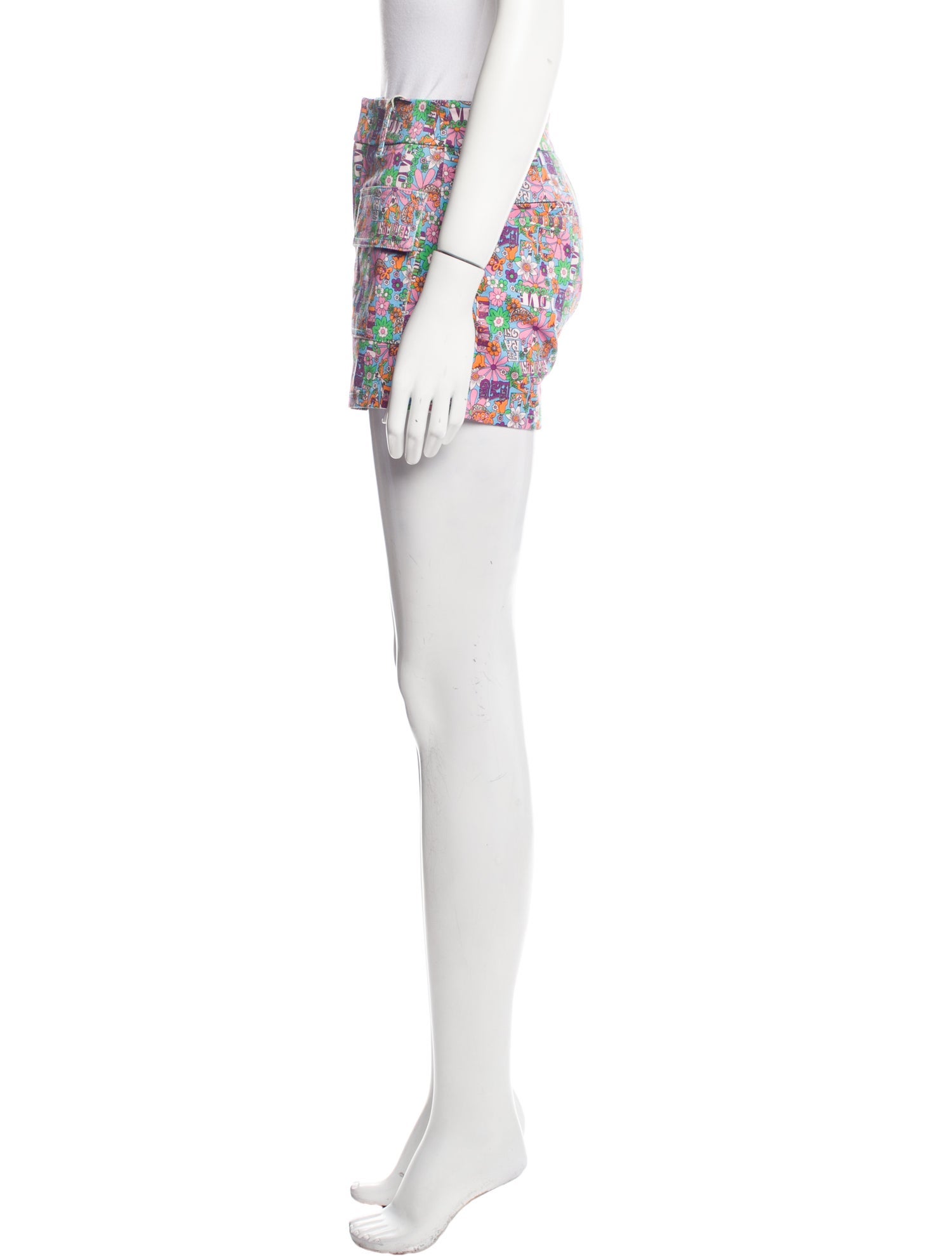 Chiara Ferragni Printed Mini Shorts