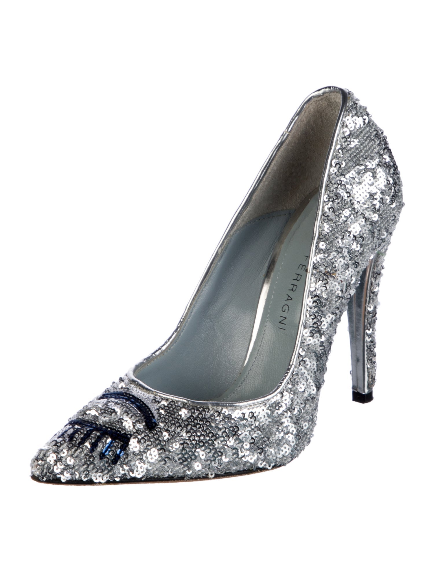 Chiara Ferragni Sequins Patterned Pumps
