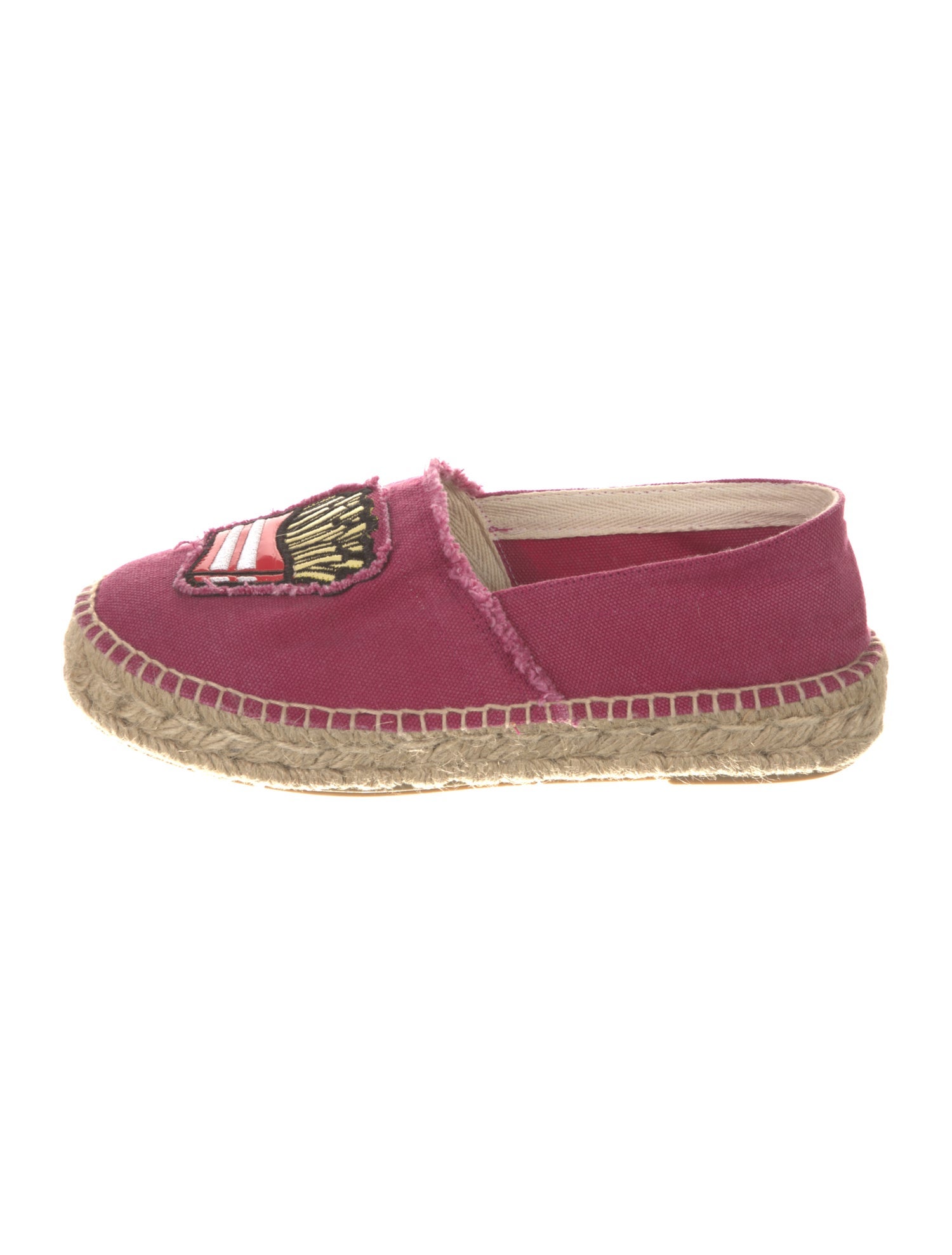 Chiara Ferragni Canvas Embroidered Accent Espadrilles