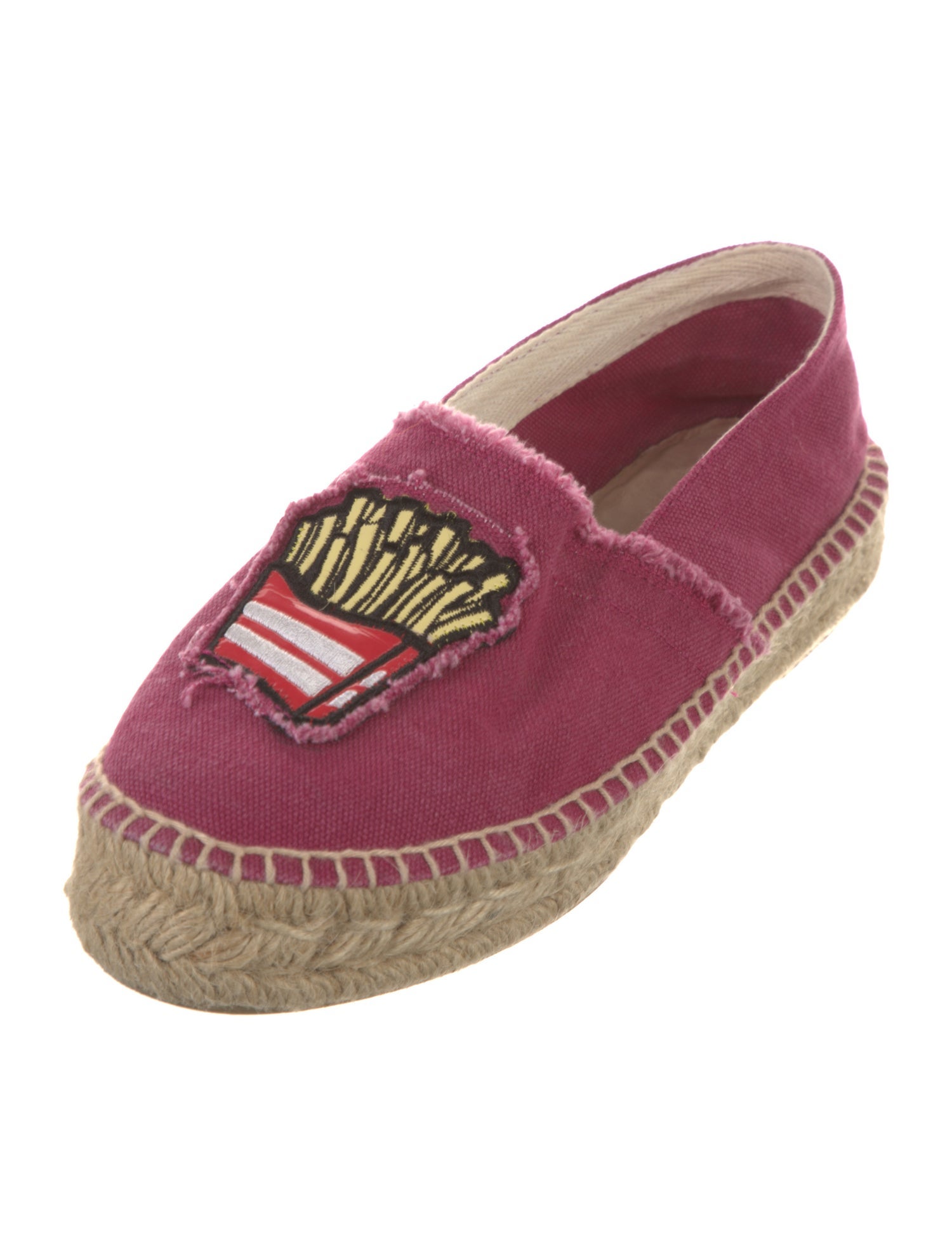 Chiara Ferragni Canvas Embroidered Accent Espadrilles