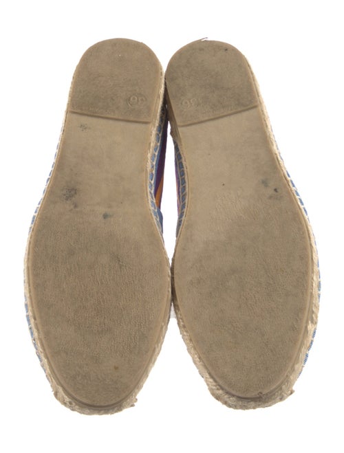 Chiara Ferragni Printed Embroidered Accent Espadrilles