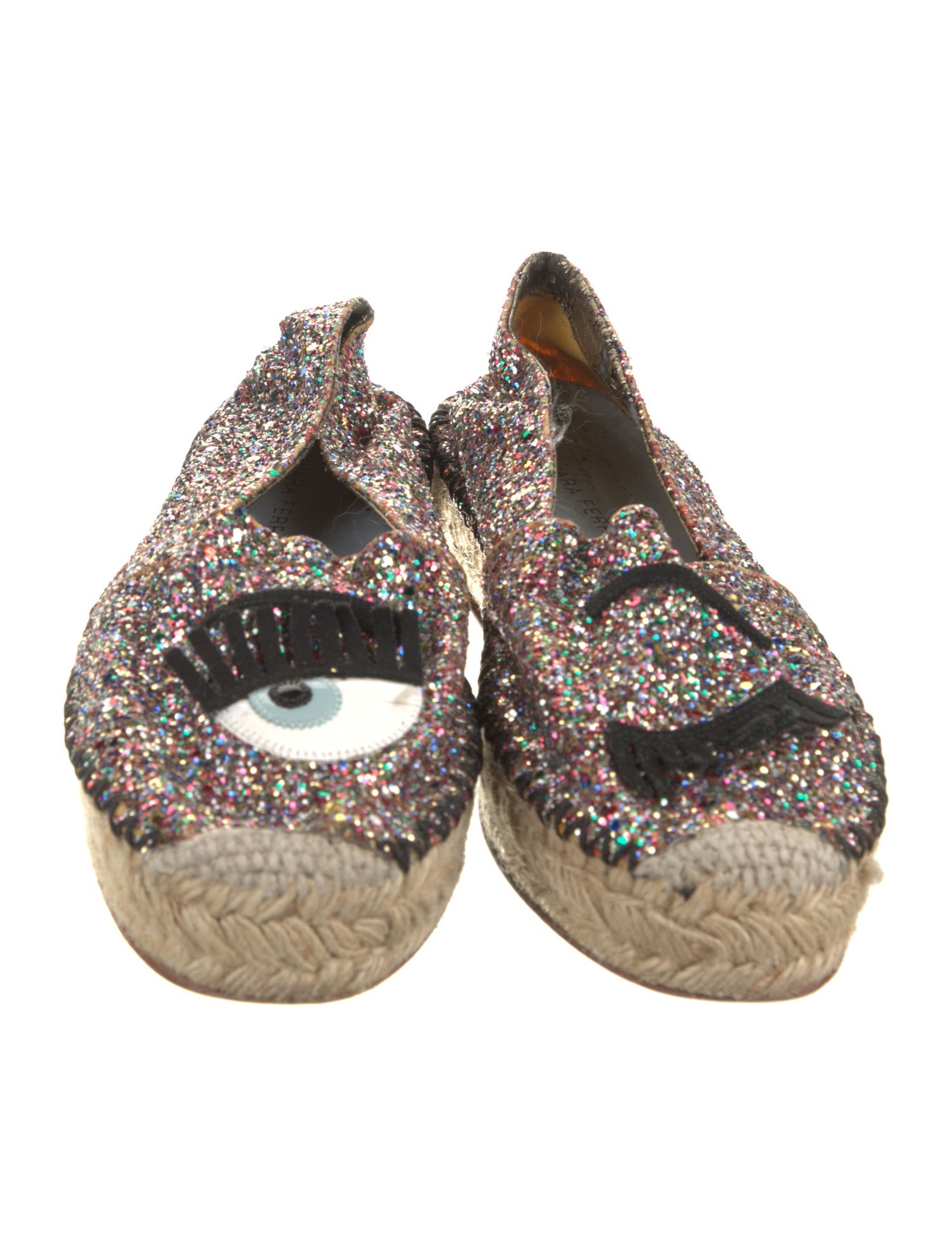 Chiara Ferragni Glitter Glitter Accents Espadrilles