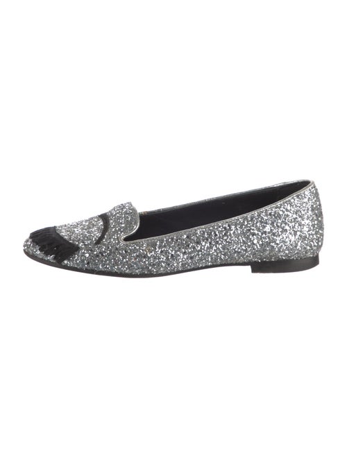 Chiara Ferragni Glitter Printed Loafers