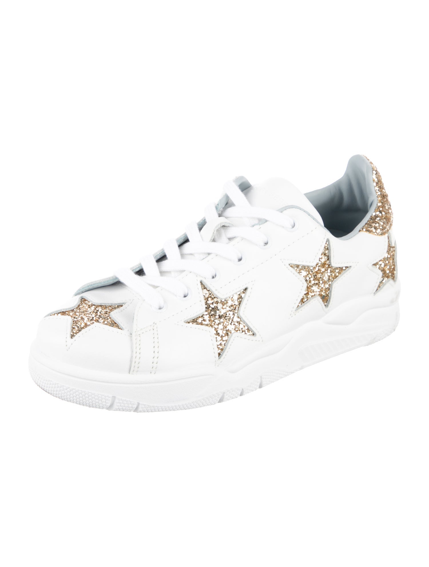 Chiara Ferragni Leather Printed Sneakers
