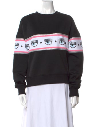 Chiara Ferragni Graphic Print Crew Neck Sweatshirt