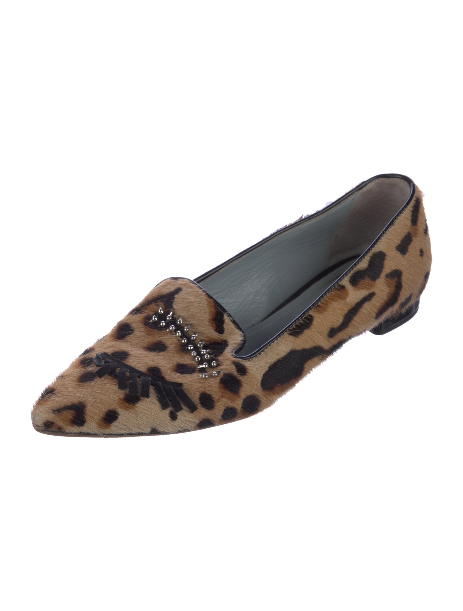 Chiara Ferragni Ponyhair Animal Print Loafers