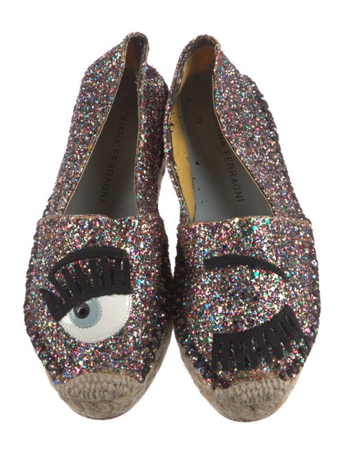 Chiara Ferragni Glitter Patterned Espadrilles