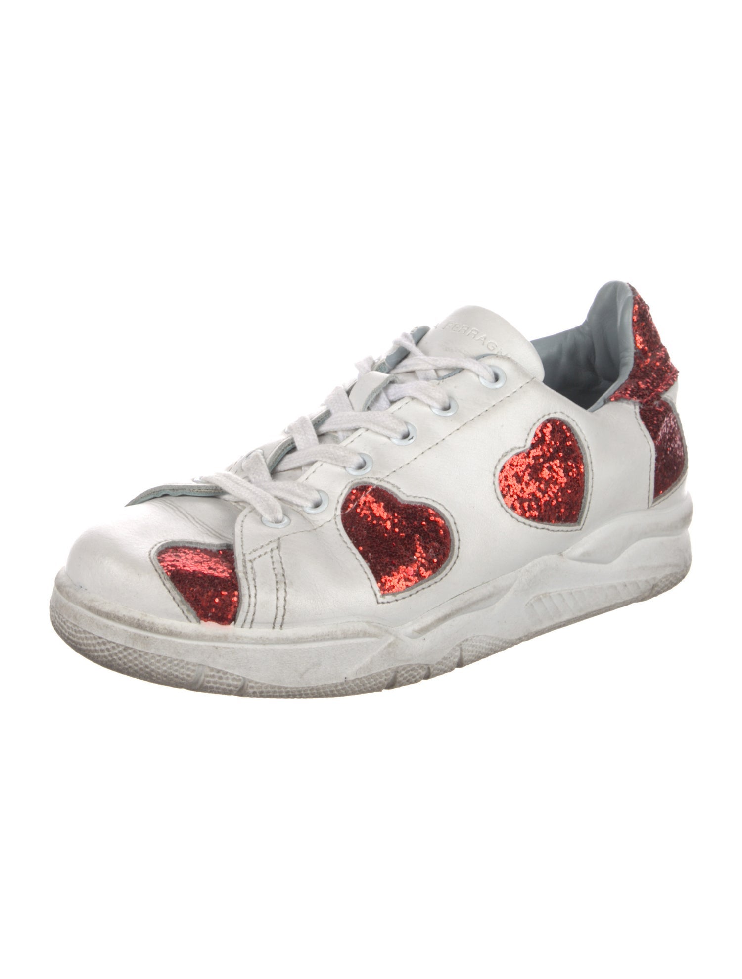 Chiara Ferragni Leather Printed Sneakers