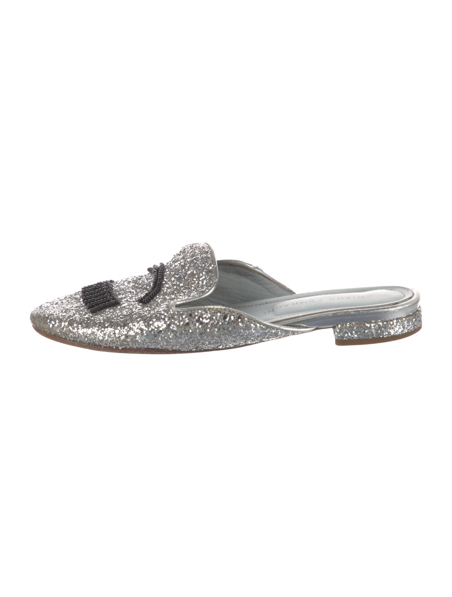 Chiara Ferragni Glitter Glitter Accents Mules