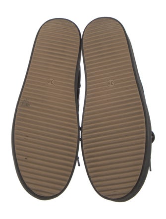 Chiara Ferragni Patent Leather Glitter Accents Lace-Up Boots