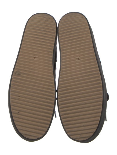 Chiara Ferragni Patent Leather Glitter Accents Lace-Up Boots