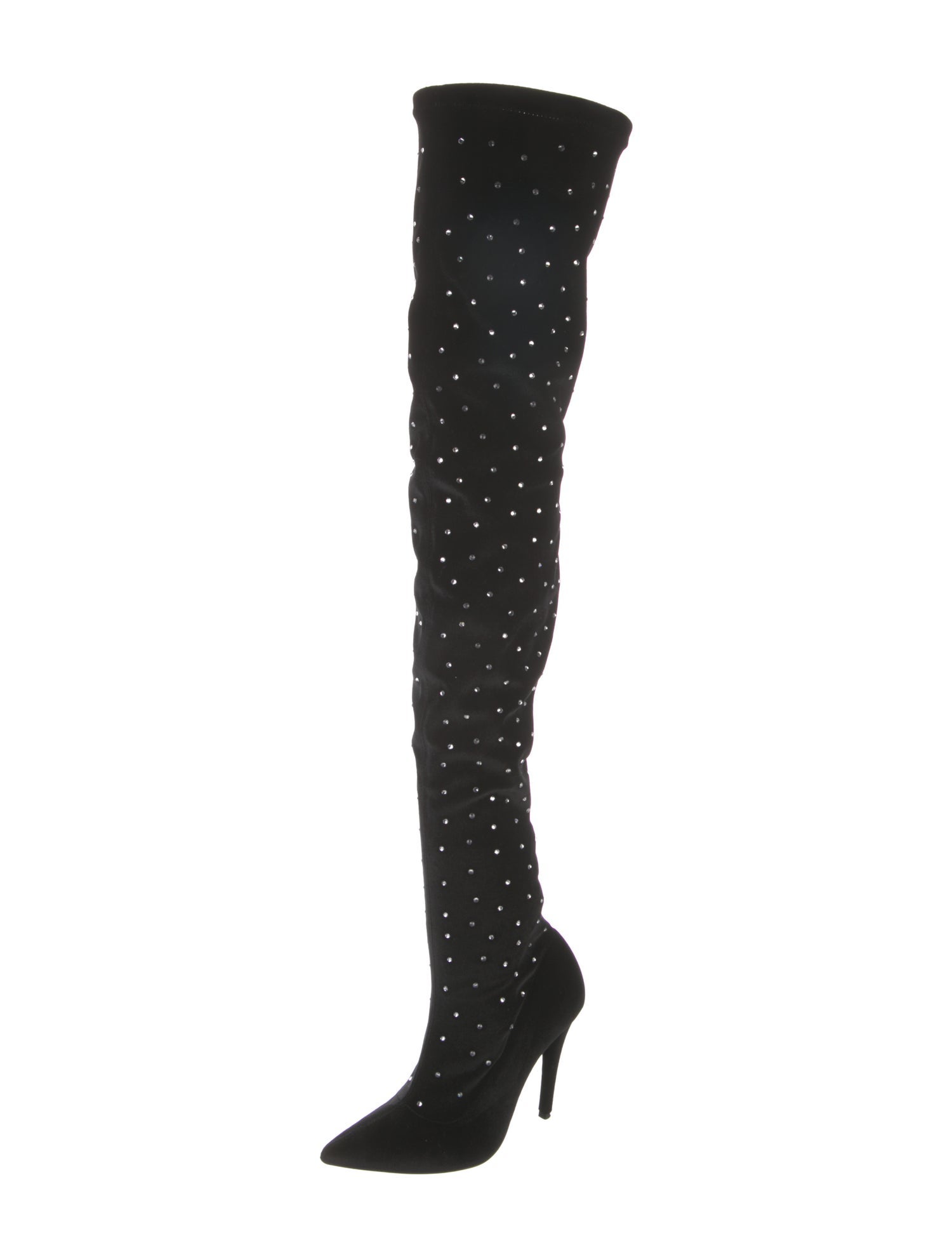 Chiara Ferragni Velvet Sock Boots