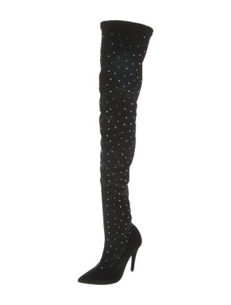 Chiara Ferragni Velvet Sock Boots