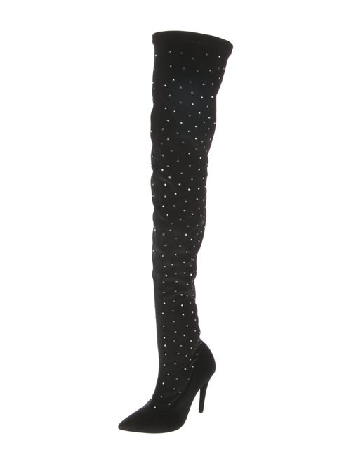 Chiara Ferragni Velvet Sock Boots