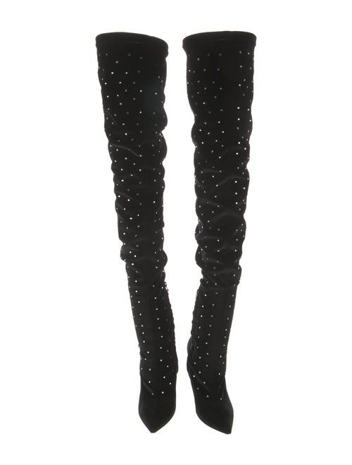 Chiara Ferragni Velvet Sock Boots