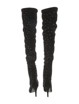 Chiara Ferragni Velvet Sock Boots