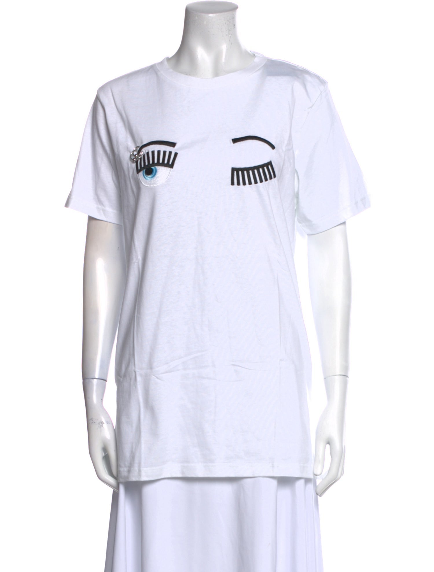 Chiara Ferragni Graphic Print Crew Neck T-Shirt w/ Tags