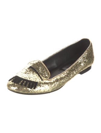 Chiara Ferragni Glitter Animal Print Loafers