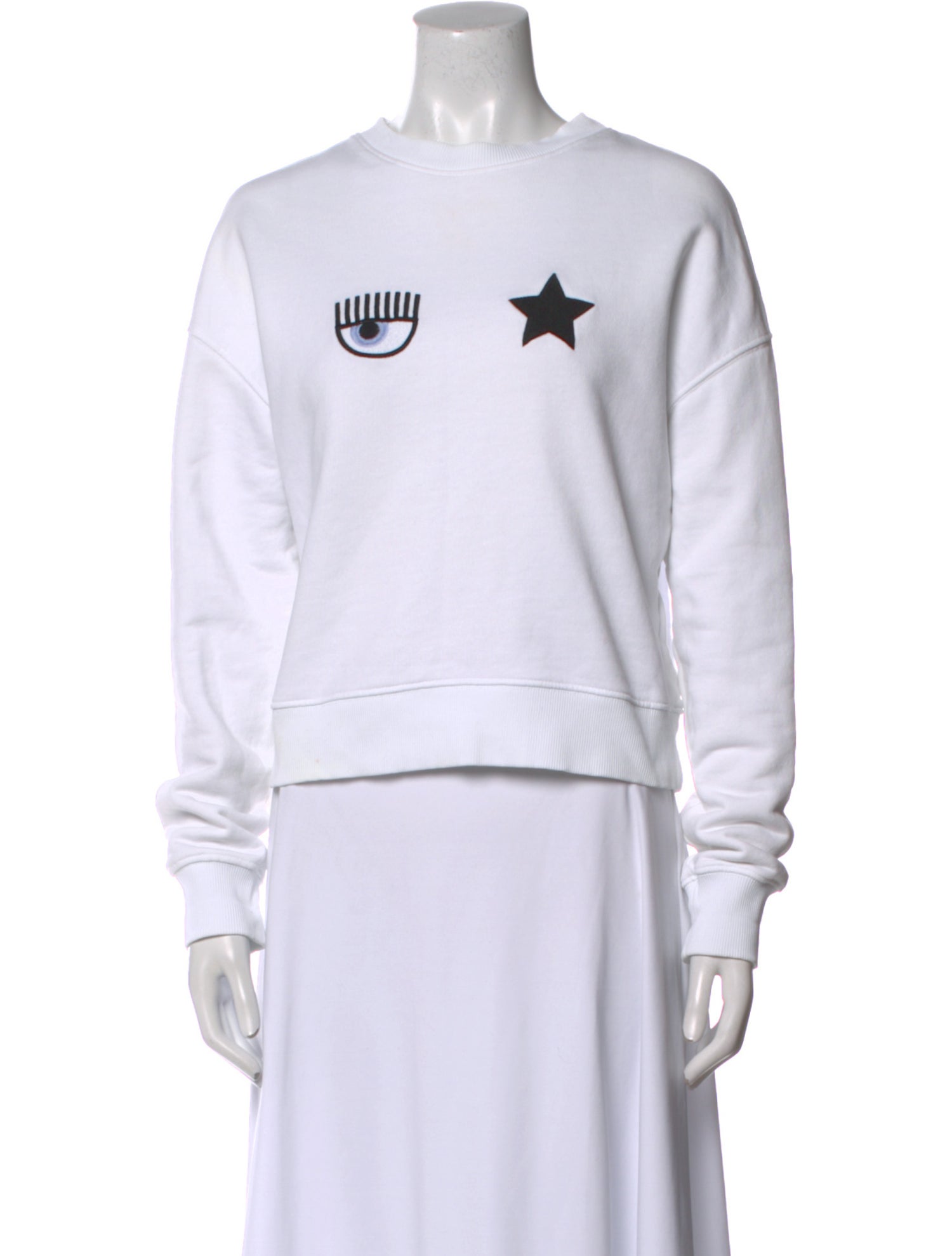 Chiara Ferragni Graphic Print Crew Neck Sweatshirt