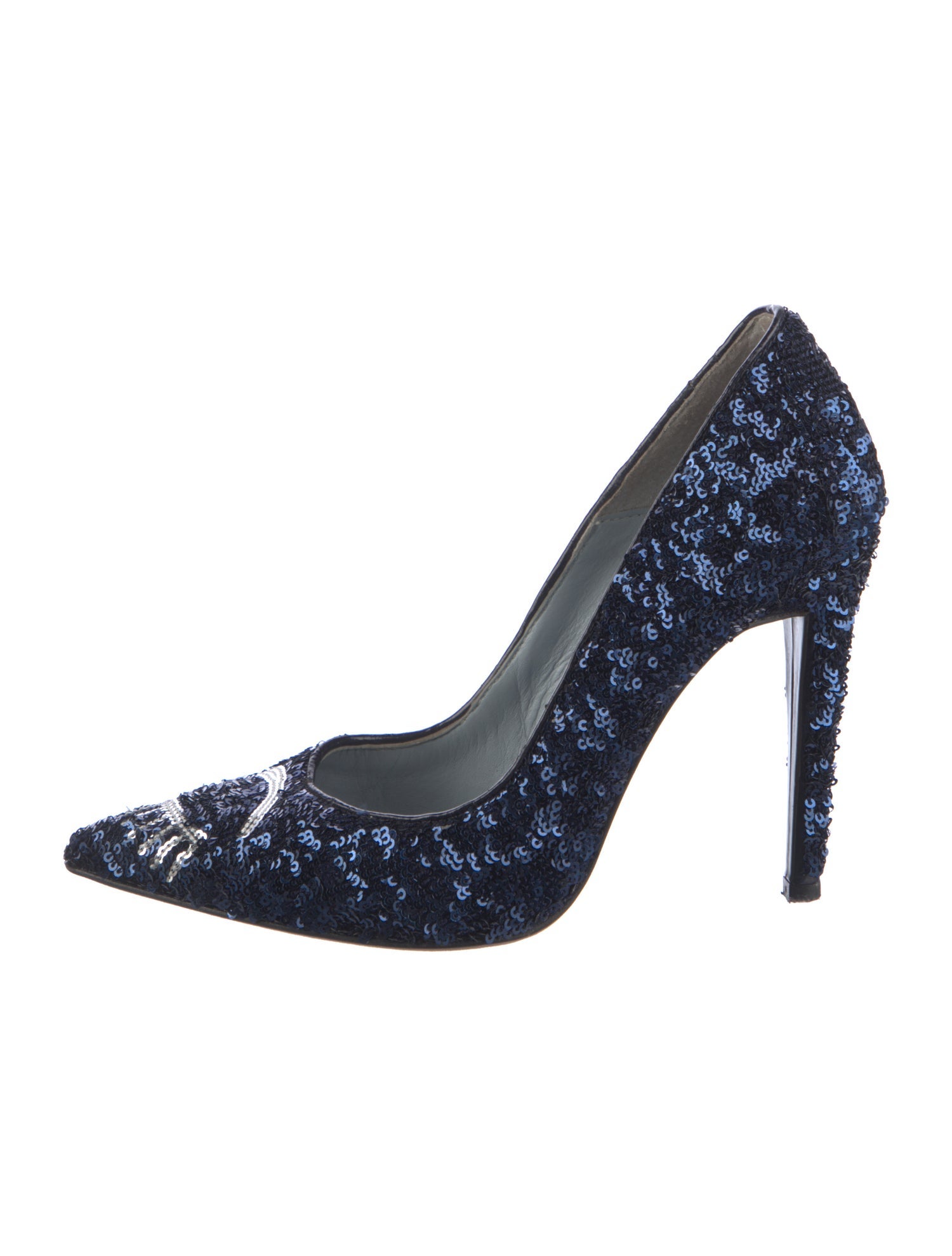 Chiara Ferragni Sequins Embroidered Accent Pumps