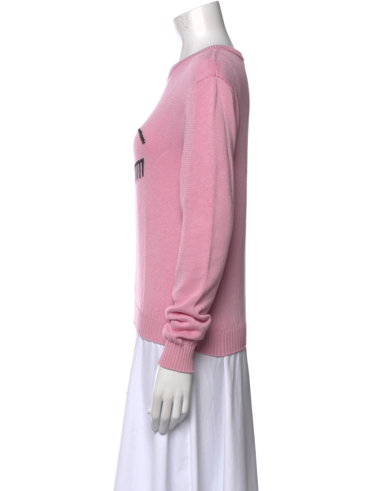 Chiara Ferragni Graphic Print Scoop Neck Sweater w/ Tags