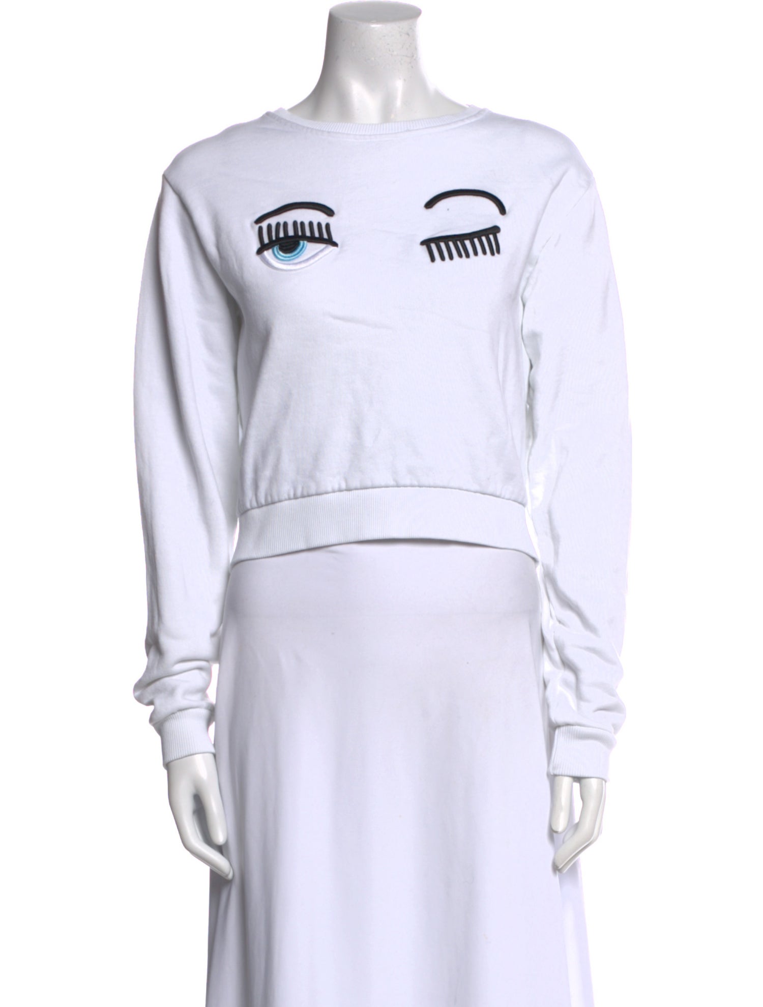 Chiara Ferragni Graphic Print Crew Neck Sweatshirt