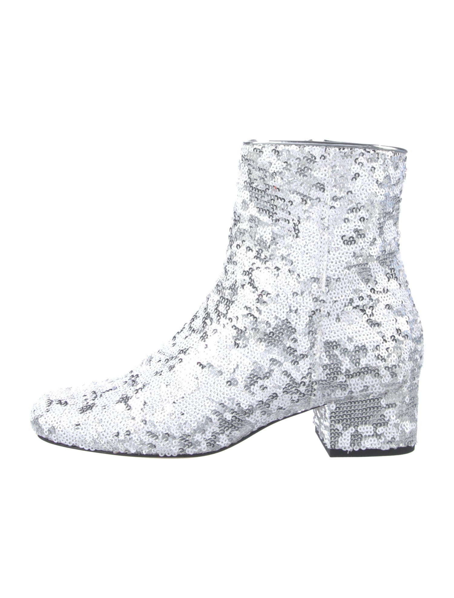 Chiara Ferragni Sequins Patterned Combat Boots
