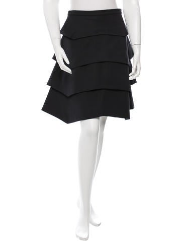 Osman Tiered A-Line Skirt