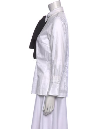 Osman Three-Quarter Sleeve Button-Up Top