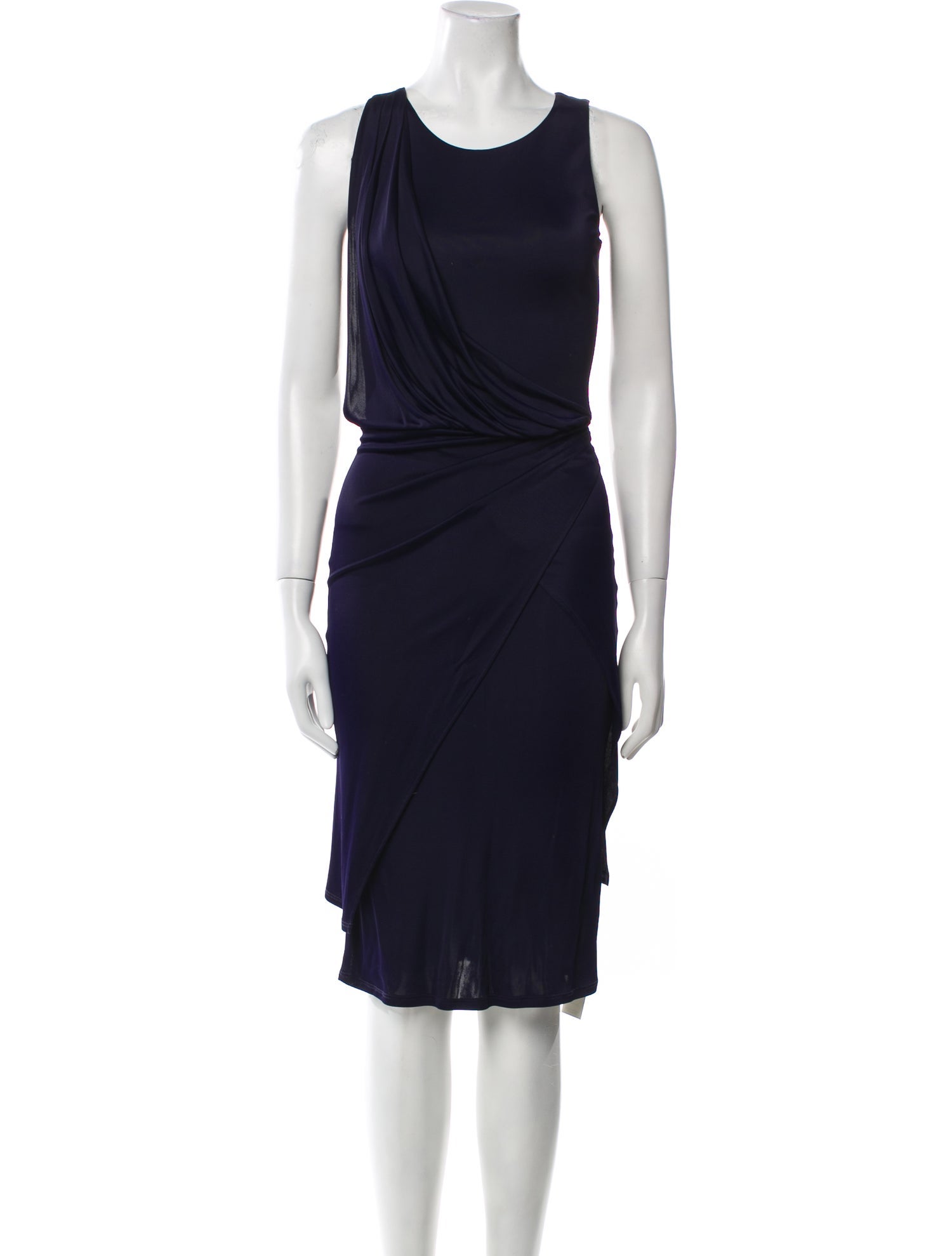 Osman Scoop Neck Knee-Length Dress