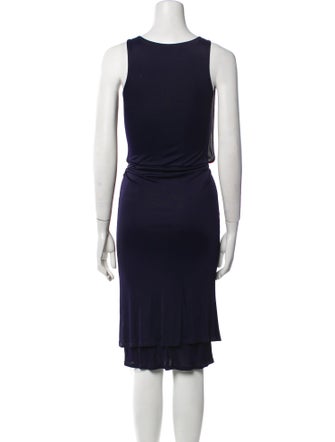 Osman Scoop Neck Knee-Length Dress