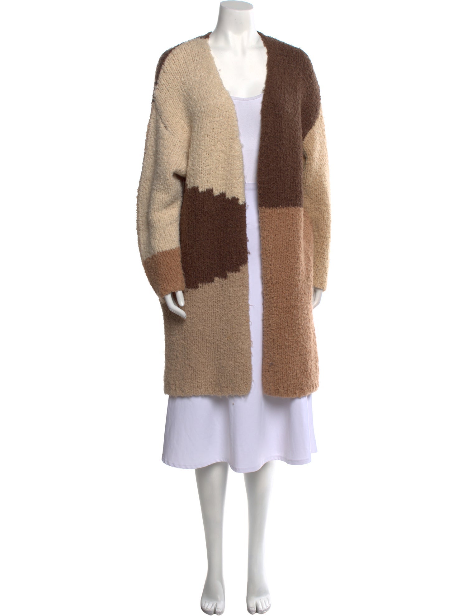 Osman Striped Open Front Sweater