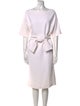 Osman Bateau Neckline Midi Length Dress