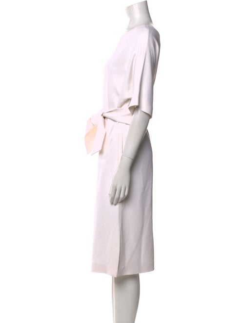 Osman Bateau Neckline Midi Length Dress