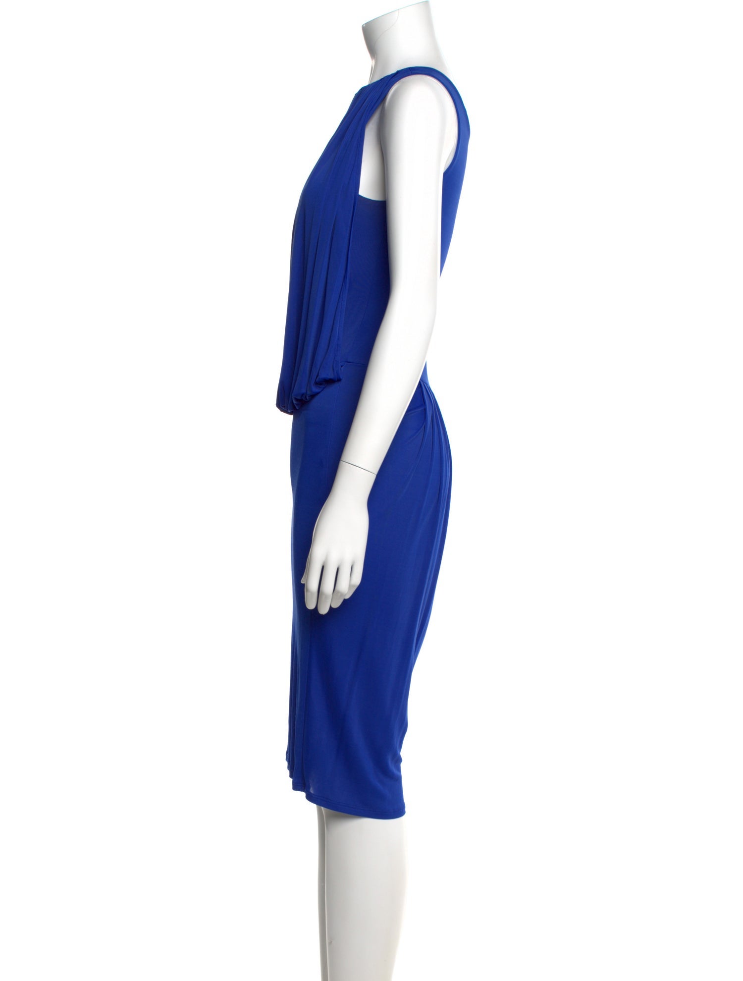 Osman Bateau Neckline Knee-Length Dress