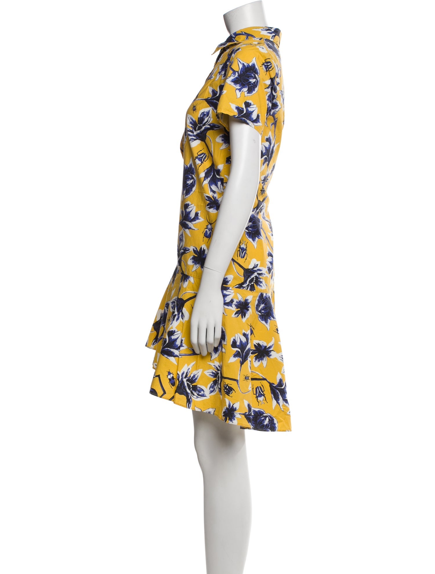 Osman Floral Print Knee-Length Dress