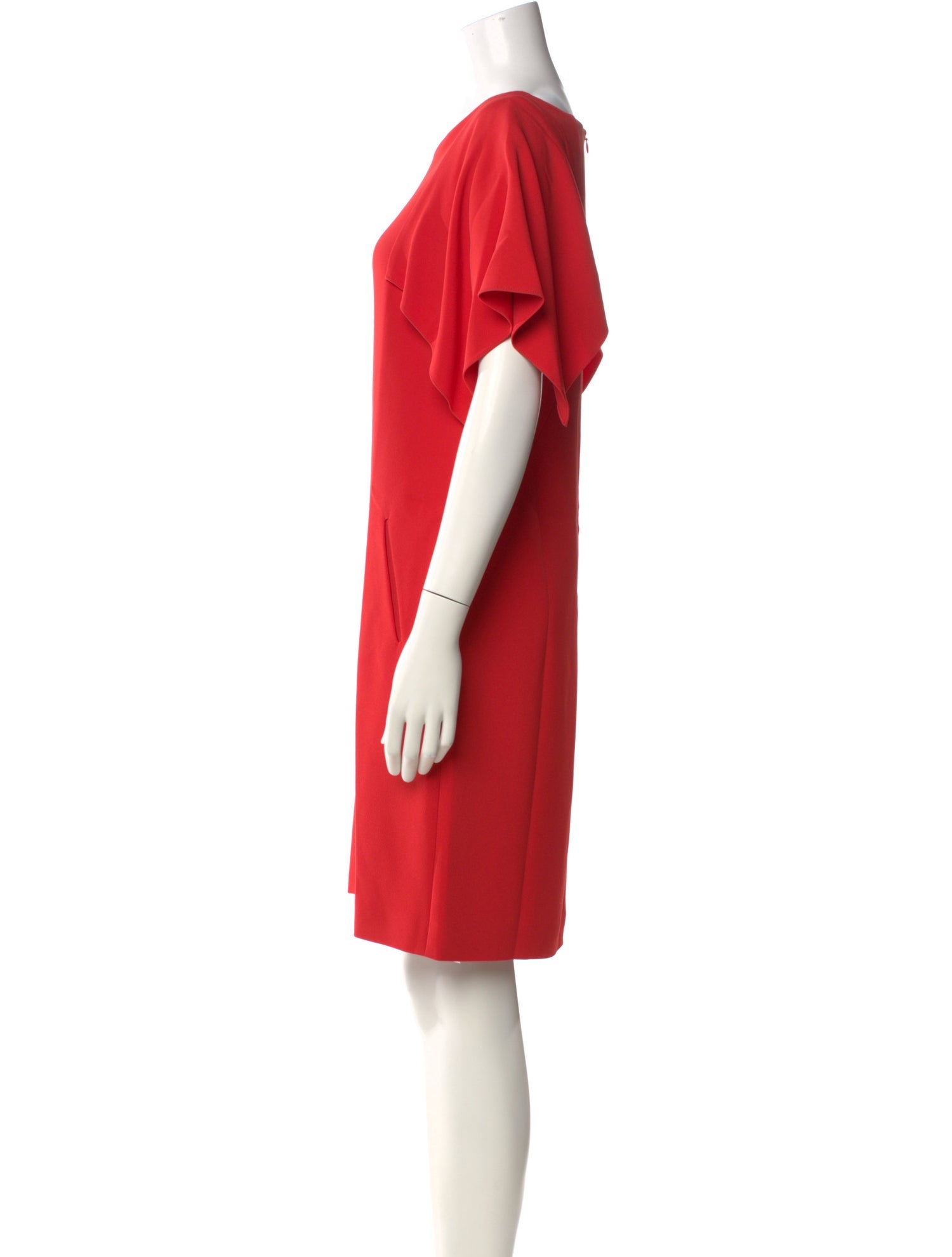 Osman V-Neck Knee-Length Dress