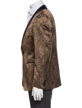 Sand Animal Print Suit