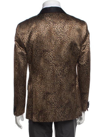 Sand Animal Print Suit