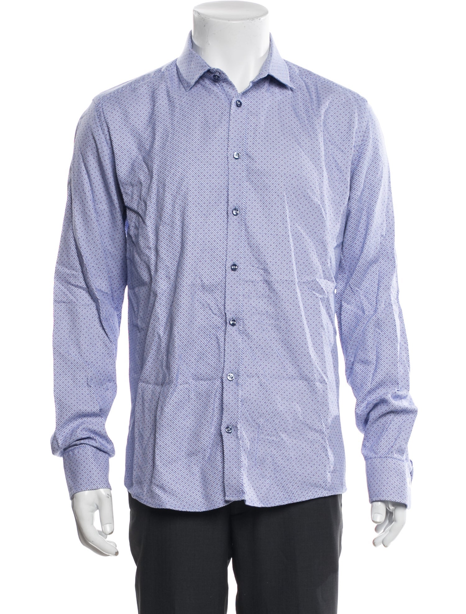 Sand Plaid Print Long Sleeve Dress Shirt